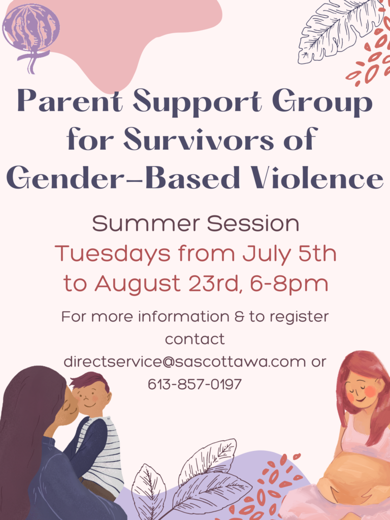 SASC Ottawa Parent Support Group Starting July 5th