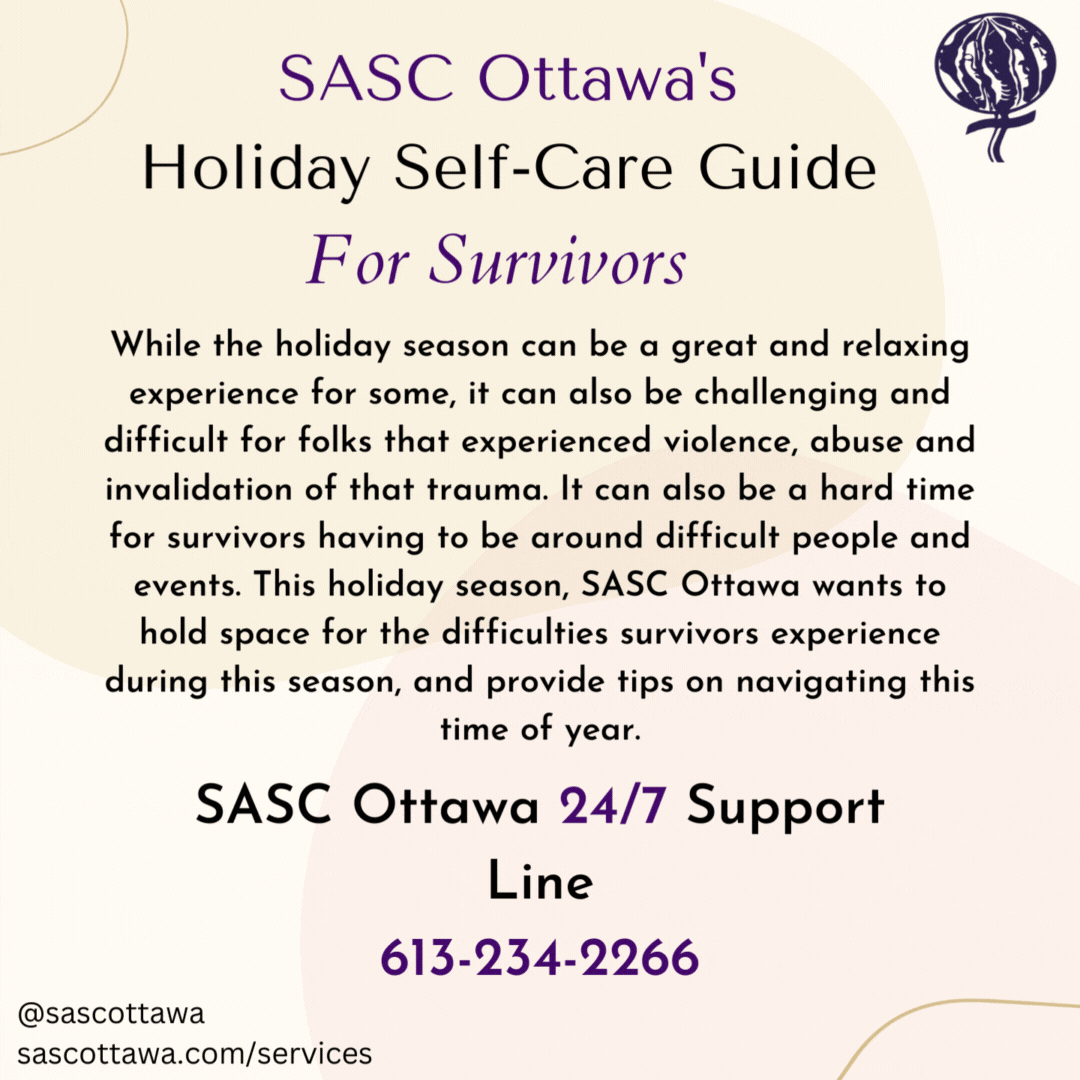 SASC Ottawa Holiday Season Self-Care Guide