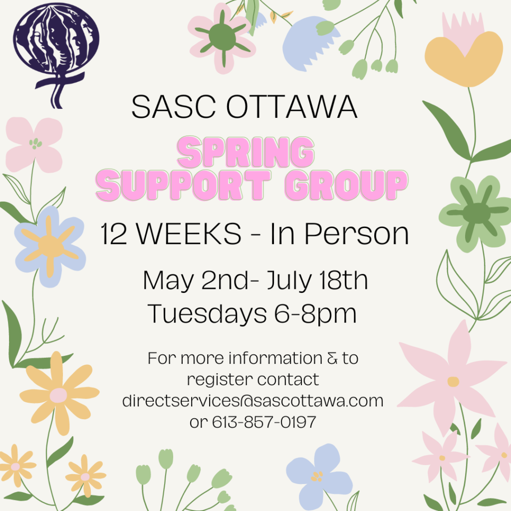 SASC Ottawa Spring 12-Week General Group Starting May 2nd